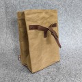  Vintage washed kraft paper bag lunch bag